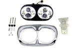 V-twin 33-1100 Chrome Dual Led Headlamp Unit Oe 67700109 Harley Fltr 04-13. Fixed Price $599.91.