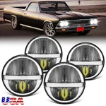 4PCS 3/4 5.75" Round Led Headlights Drl For Chevy El Camino 1966-1970 Corvette. Fixed Price $90.01.
