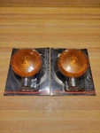 Bikemaster Amber Motorcycle Turn Signal Light Assemblies New In Package Pair Set. Fixed Price $14.99.