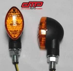 Dmp Mid Oval 8 Led Marker Lights With Black Body And Amber Lens 900-0091. Fixed Price $29.98.