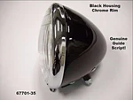 67701-35 4901-35 Replica "guide" Stamped Black And Chrome Springer Headlamp Asse. Fixed Price $264.69.