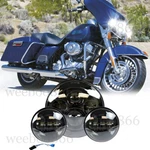 7" Led Halo Headlight + 4.5" Passing For Harley Touring Electra Glide. Fixed Price $53.99.