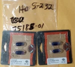 Harley-davidson Accessory Blue Wedge Bulb .19A Lot Of 75185-01 (S-232). Fixed Price $10.50.