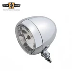 Chrome 4-1/2" Smooth Headlight Headlamp Bottom Mount Fit For Harley Motorcycle. Fixed Price $45.99.