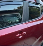 FIT:2007-2011 Honda Crv 6PC Pillar Post Trim Cover Carbon Fiber Matte Black. Fixed Price $116.48.