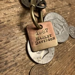 1987 Harley Davidson Motorcycles Solid Brass Key Fob. Fixed Price $15.95.