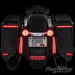 Harley Davidson Bag Blades Saddle Lighting Ciro 40008 Red Leds. Fixed Price $185.99.
