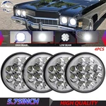 5.75" 5-3/4 4PCS Led Round Headlights Hi/lo Beam Dot For Chevy Caprice 1966-1976. Fixed Price $61.59.