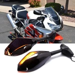 Pair Sport Mirrors Rearview + Led Turn Signal Smoke For Honda CBR929RR CBR954RR. Fixed Price $38.95.