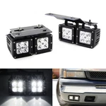 80W Dual Led Pods W/ Foglight Bracket/wirings For Avalanche Silverado 1500 2500. Fixed Price $168.09.