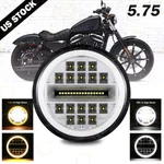 5-3/4" 5.75" Projector Headlight Sealed Hi/lo Beam Round For Sportster Dyna. Fixed Price $31.99.