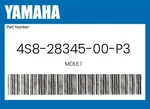 Yamaha Genuine Mole 1 4S8-28345-00-P3. Fixed Price $155.19.