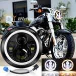 Dot 7" Led Headlight H4 For Harley Davidson Motorcycle Street Glide Fatboy Us. Fixed Price $30.97.