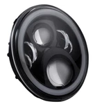 Custom Dynamics CD-7-14-B 7IN. Led Halo Headlamp With Harness Adapter, Black. Fixed Price $199.99.