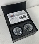 Custom Dynamics For Harley 05-25 Chrome 4.5 Halo Passing Lamp Set 2001-2381. Fixed Price $175.75.