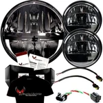 Eagle Lights 7" Complex Reflector Led Headlight W/ Passing Harley Indian. Fixed Price $279.99.