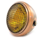 7" Custom Side Mount Motorcycle Headlight - Bronze Amber Lens H4 Halogen. Fixed Price $79.95.