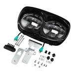 5.75" Dual Led Headlights Lamp Assembly Kit Fit For Harley Road Glide Fltr 98-13. Fixed Price $134.99.