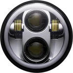 Custom Dynamics PG-575-C Proglow Led Headlamp With Color Changing Halo Chrome. Fixed Price $239.95.