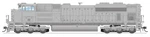 Bli Ho 8720 Emd SD70ACE Stealth Series Undecorated, High Headlight (standard Dc). Fixed Price $313.41.