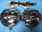 Piaa 520 Aero Spot Lamp Set Chrome Medium Slim H3 12V Tested Ok. Fixed Price $268.50.