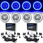 5-3/4" Blue Cob Smd Led Halo Angel Eye 6000K 6K Hid Bulbs Headlights Set. Fixed Price $436.95.