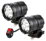 Motorcycle Driving Lights 12-60V 40W 3600LM Fog For Atv Utv Black. Fixed Price $50.07.