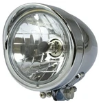Bikeit Chrome 1/2" Bullet Bottom Stud Mount Round Single Halogen Headlight H4. Fixed Price $49.24.