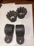 1980 1981 Yamaha IT175 Headlight Mount Ears Bracket Holder Dampers. Fixed Price $40.00.
