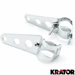Chrome Headlight Mounting Bracket Fork Ears Cafe Racer Bobber Bike 31-37MM. Fixed Price $17.46.