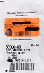 Harley-davidson Clip, Housing, T-pak, Fltc/htc, Ultras Part Number 58380-89. Fixed Price $12.99.