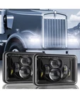 Auxbeam 60W 4X6 Led Headlights With Dot Approved Replacement H4651 H4652 H4656. Fixed Price $55.99.