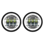 Hogworkz-chrome 4.5" Led Halomaker Auxiliary Passing Lamps For Harley & Indian. Fixed Price $199.98.