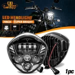 7"CHROME Led Motorcycle Headlight For Victory Cross Country Kingpin Vegas Hammer. Fixed Price $93.98.