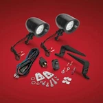Show Chrome Mini Driving Lights For 2001-2010 Honda GL1800 52-757L. Fixed Price $154.95.