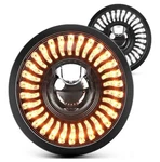 Braveway 5.75" Led Motorcycle Headlight Anti-glare, 3/4 Inch Round With. Fixed Price $50.00.