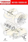 Yamaha Nut, Self-locking 90185-18009-00 Oem New. Fixed Price $19.00.