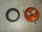 1978 Amf Roadmaster Moped Metal Headlight Bucket And Rubber Trim. Fixed Price $15.00.