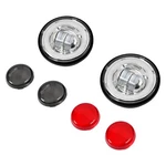 For 1994+ Harley Road King Clear Lens+chrome Housing 4.5" Led Passing Fog Light. Fixed Price $53.98.