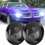 For Pon-tiac 1970 To 1977 Pair 7" Inch Round Led Headlights Dot Hi/lo Beam Lamps. Fixed Price $52.01.