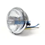 Bates Style 5.75 Black-chrome Side Mount Headlight Blue Dot Chopper 5-3/4. Fixed Price $63.70.