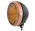 7" Bottom Mount Motorcycle Headlight Spotlight W/ Grill Black Amber H4 Halogen. Fixed Price $79.95.