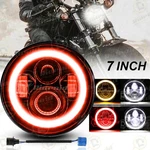 7" Motorcycle Led Hi/lo Headlight Red Halo For Kawasaki 440 454 550 750 1000 Ltd. Fixed Price $30.99.