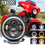 7" Inch Led Headlight Hi/lo Beam Projector For Harley-davidson Street Glide Flhx. Fixed Price $30.97.