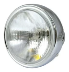 Open Box Bike-it Single Beam Headlight With 7" Diameter H4 12V 60/55W Chrome. Fixed Price $51.11.