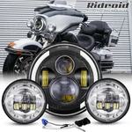 For Harley Electra Glide Low Ultra Classic Flhtcul 7" Led Headlight + Fog Lights. Fixed Price $61.99.