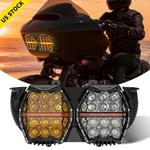 Bicolor Led Dual Headlight Hi-lo Drl For Harley Road Glide Fltrx Fltru 2015-2024. Fixed Price $305.98.