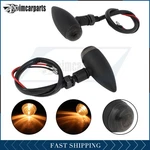 Fit For Motorcycle Custom Bike Pair Mini Bullet Turn Signal Lights Amber. Fixed Price $10.79.