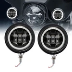 Sktyants 4.5 Inch Led Motorcycle Fog Lights With Housing Bucket Drl Auxiliary.... Fixed Price $88.73.