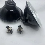 7" Stock Glass Lens Metal Headlight 6VOLT 6K Led H4 Bulb Headlamp Pair. Fixed Price $90.99.